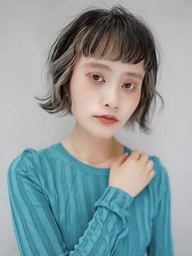 ギークス(GEEKS) 【GEEKS渋谷】オン眉ボブ/アンブレラカラー/初ブリーチ/冬カラー