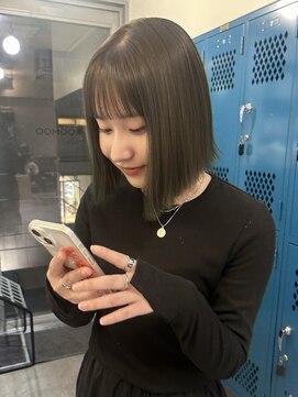 ナループロア ルームー(Nalu pu loa ROOMOO) タッセルカット/タッセルボブ／オリーブブラウン/オリーブカラー