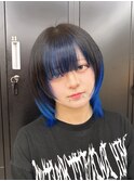 インナーカラー/ハイトーンブルー【ALEAP parrot/大西】