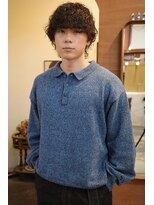 エディ(Edy)&nbsp;メンズマッシュウルフ波巻きパーマスペインカールカーリーパーマ