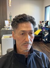 理髪 縁&nbsp;オールバックパーマ