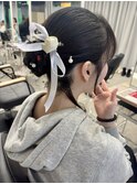 袴に似合うお団子風カチモリヘアセット!美由紀