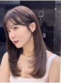 韓国レイヤー/韓国風/ボブ/髪質改善/黒髪/ブリーチなし〔池袋〕