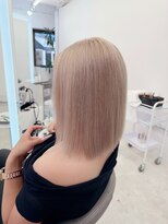 ロサ ファイブヘアー(Rosa..5Hair)&nbsp;カットカラーも大人気！ミルクティー×ボブ！