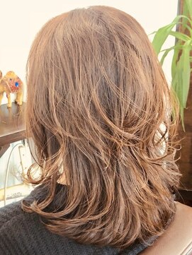 ヘアリゾート アジアグランデ(Hair Resort Asia grande) 【加藤】お客様ミディアムスタイル1