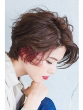 アッシュ 西船橋店(Ash) ショート×インナーカラーレッド