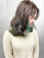 エイト 三軒茶屋店(EIGHT)&nbsp;インナーカラーグリーン　12/ 11