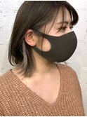 ○インナーカラー×ベージュ