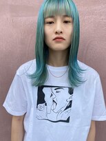 ハルフウェイ(haLfway)&nbsp;ブルーヘアミディアム