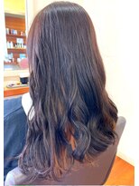 ビオトープミヨシ(Bio-Top MIYOSHI)&nbsp;インナーカラーオレンジ×ゆるふわウェーブ◎30代40代50代