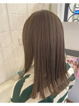 アミックス ヘアワークス 山口店(AMIX hair works) キレイなミディアムストレート