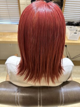 エイト新宿店(EIGHT shinjuku) チェリーレッド　春カラー　ケアブリーチ