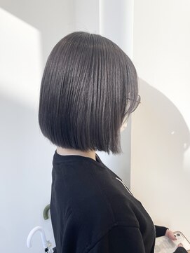 ハイブ 金沢(Hive) 透明感ベージュぷつっとカット10代20代髪質改善ブルージュ