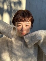 ローネス(LONESS)&nbsp;オレンジブラウン×マッシュショートで柔らかい印象に♪