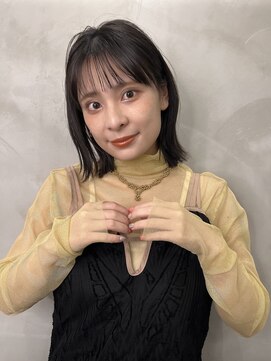 ロンドプロフィール 浦和(Lond profil) 前髪カット顔まわり似合わせ外ハネくびれレイヤーミディ