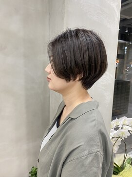 ベンジー 蔵前ii店(benji) 大人可愛いハンサムショート×オリーブベージュ◎蔵前/浅草