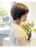 大人ショート/丸みショート/ショートボブ/小顔カット/20代30代