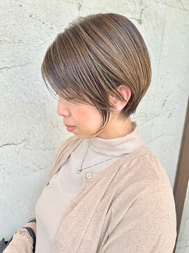 ダブル(W) 脱白髪染め白髪ぼかし/ショート