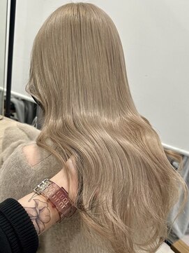 ロウル 渋谷(LOWRL) ミルクティーベージュ/ケアブリーチカラー