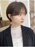 大人似合わせレイヤーカット30代40代50代ショート×アースカラー