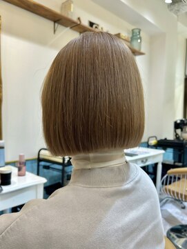 ロンドアベニール 北千住(Lond avenir) ケアブリーチハイトーンボブ☆美髪ボブ/美髪縮毛矯正[北千住]