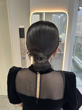 エイム(AiM) タイトヘアセット/アップヘア/ローポニー/結婚式ヘアセット