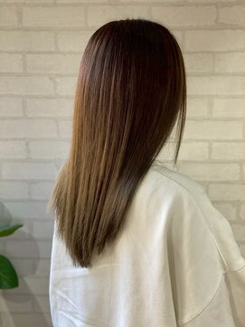 ビス ヘア アンド ビューティー 西新井店(Vis Hair＆Beauty) 小顔レイヤーロブヘアウルフカットブリーチなしココアブラウン