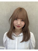 ザザ シンジュク(ZA/ZA shinjuku) シークレットハイレイヤー×マロンベージュ