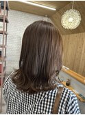 ストレート×ラベンダーブラウン
