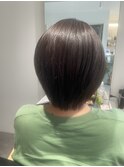 大人女性のための艶ショート／矯正＆カラーで若見え美髪