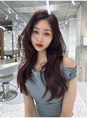 レイヤーカット小顔に見せるヘア/韓国ヘア/髪質改善/福岡/博多