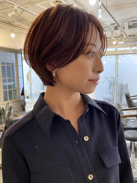 トリコ アヴェダ ららテラス北綾瀬(tricot AVEDA) ショートボブ/小顔ショート/丸みショート/大人ショート/北綾瀬