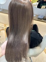 ラビスモア(Lovis moa)&nbsp;縮毛矯正/くびれヘア/ハイライトカラー/アプリコットオレンジ