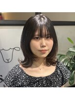 エストアール フクオカ 福岡博多店(est-r. Fukuoka)&nbsp;ミディアムレイヤー/くびれ巻き/韓国ヘア/博多