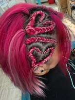 マーメイドヘアー(mermaid hair)&nbsp;デザインコーンロウ