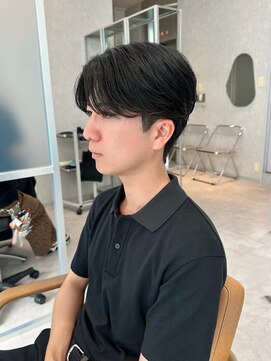 ジーナ 天神(Zina) 毛流れセンターパート(メンズカット/ダウンパーマ/ナチュラル)