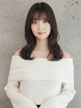 韓国風レイヤー×暗髪カラー