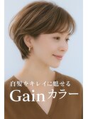 ショートカット・レイヤーカット×白髪ぼかし