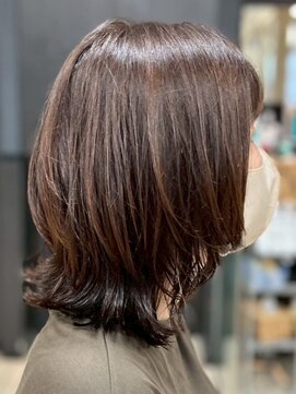 ヘアークリアー 春日部 大人可愛い20代30代40代 ベージュブラウン×ミディアムウルフ