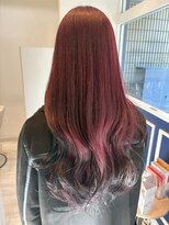 アンソル オブ リシェール(N'SOL of RICHAIR)&nbsp;着物ヘア/大人ガーリー/ダークアッシュ/似合わせカット/南越谷