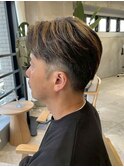逗子葉山ツーブロックメンズハイライトサーフバレイヤージュM42