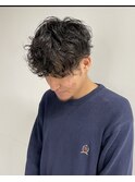 カール大きめ無造作パーマ