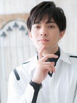 モッズヘア メン 新所沢店(mod's hair men)&nbsp;20代30代斜めバング重め束感クロップラウンドマッシュe新所沢