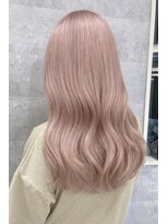 ルーブ トウキョウ(Loob. TOKYO)&nbsp;ハイトーンカラーミルクティーピンクベージュレイヤーカット韓国