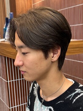 エリマバイフィフス 調布(elima by fifth) 再現性抜群の刈り上げニュアンスパーマセンターパート◎
