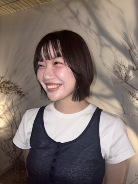 トリート 妙典店(TREAT) 切りっぱなしボブ × ブラウン