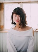 重めグラマラスボブ