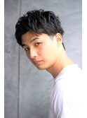 【王道】ツーブロック×アップバング