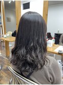 ストレートデジタルパーマ×マットブラウン× treatment
