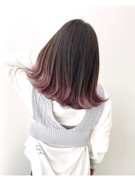 イース バイ アンブルリュクス 北千住(Ease by amble luxe) 前髪/くびれ/イヤリングカラー/イメチェン/ラベンダーカラー